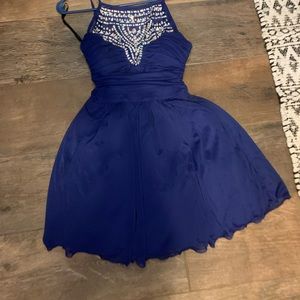 Blue homecoming dress